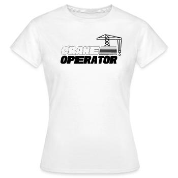 Grue grue chantier grue grue - T-shirt Femme - blanc - Devant - AI Model Female 172 dark (172cm)
