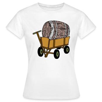 Bollerwagen - Frauen T-Shirt - Weiß - Vorne - AI Model Female 172 dark (172cm)