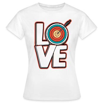 Tir à l’arc Tir à l’arc Cadeau - T-shirt Femme - blanc - Devant - AI Model Female 172 dark (172cm)
