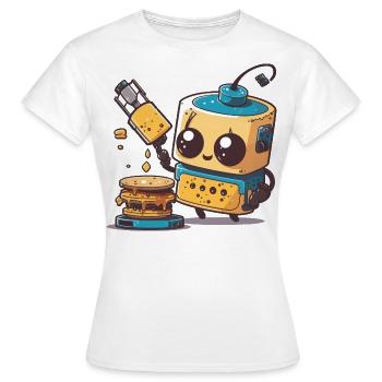 Robo-Chef - Frauen T-Shirt - Weiß - Vorne - AI Model Female 172 dark (172cm)