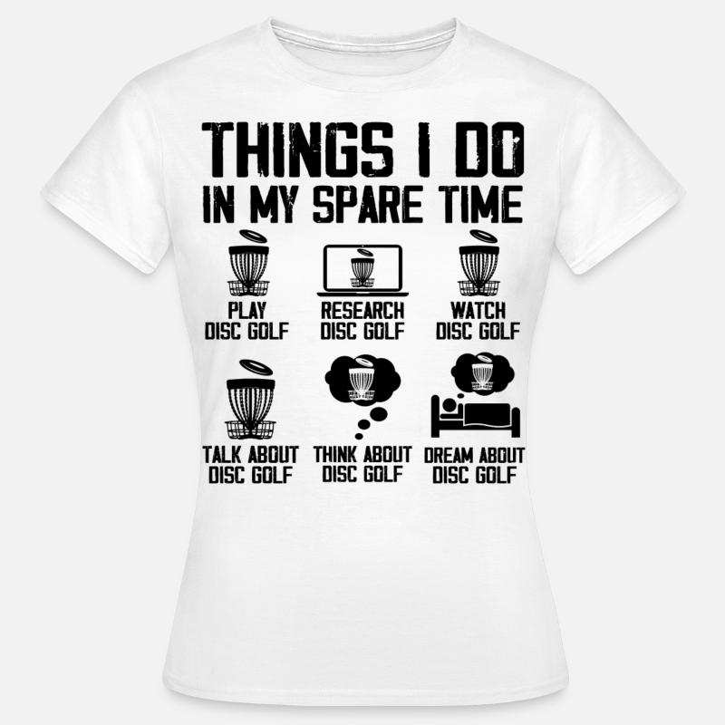 Disc Golf Players Disc Golf Disc Golf Players - Dame-T-shirt - hvid