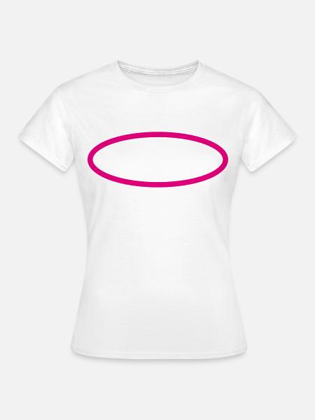 Ovaler Kreis - Frauen T-Shirt - Weiß