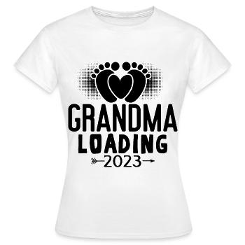 2023 Grand-mère chargeante grand-mère grand-mère 2023 - T-shirt Femme - blanc - Devant - AI Model Female 172 dark (172cm)