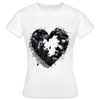 Valentinstag Herz Liebe Liebesbeweis Gefühle - Frauen T-Shirt - Weiß - Vorne - AI Model Female 172 dark (172cm)
