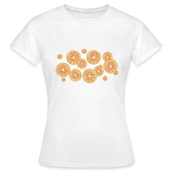 Der Duft der Blutorangen - Frauen T-Shirt - Weiß - Vorne - AI Model Female 172 dark (172cm)