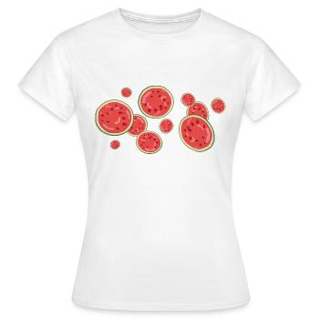 Der Duft der Wassermelone - Frauen T-Shirt - Weiß - Vorne - AI Model Female 172 dark (172cm)