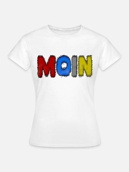 moin. art - Frauen T-Shirt - Weiß