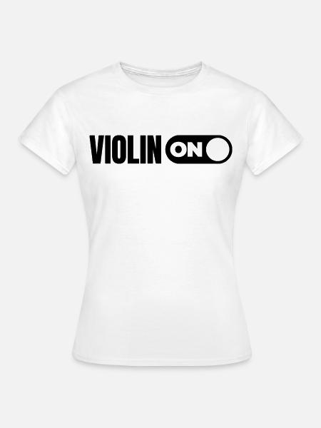 Geige - Frauen T-Shirt - Weiß