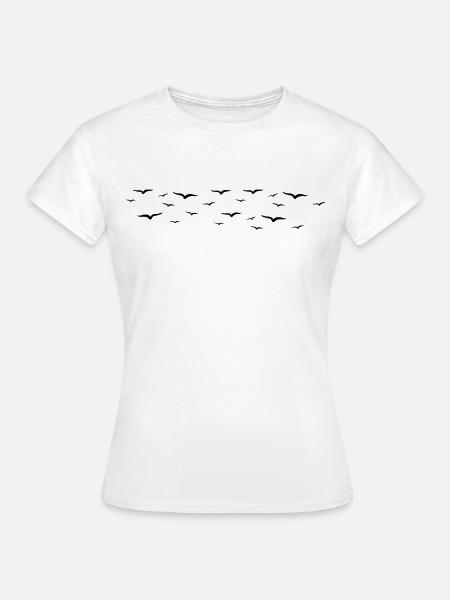 Vögel - Frauen T-Shirt - Weiß