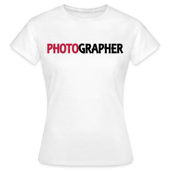 Photographer - Frauen T-Shirt - Weiß - Vorne - AI Model Female 172 dark (172cm)