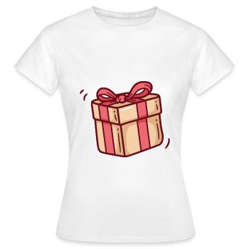 Geschenk - Frauen T-Shirt - Weiß - Vorne - AI Model Female 172 dark (172cm)
