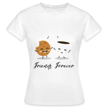 Amis - T-shirt Femme - blanc - Devant - AI Model Female 172 dark (172cm)