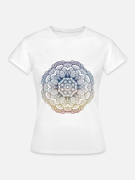 Mandala - Frauen T-Shirt - Weiß