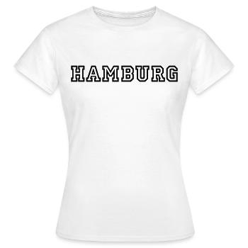 hamburg - T-shirt Femme - blanc - Devant - AI Model Female 172 dark (172cm)