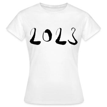 2023 - Jahr - Jahreswechsel - Frauen T-Shirt - Weiß - Vorne - AI Model Female 172 dark (172cm)