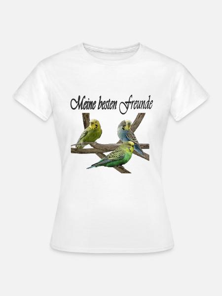 Wellensittiche - Frauen T-Shirt - Weiß