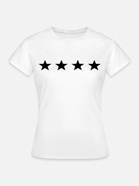 4 sterne - Frauen T-Shirt - Weiß