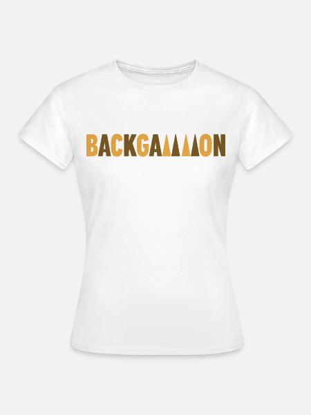 Backgammon - Frauen T-Shirt - Weiß