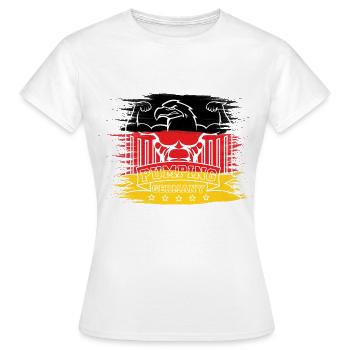 Allemagne Allemagne Fitness Culturisme - T-shirt Femme - blanc - Devant - AI Model Female 172 dark (172cm)