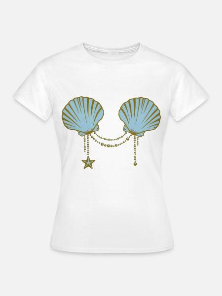 A Mermaid's Shells - Frauen T-Shirt - Weiß