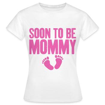 Annoncer une grossesse pour la première fois - T-shirt Femme - blanc - Devant - AI Model Female 172 dark (172cm)