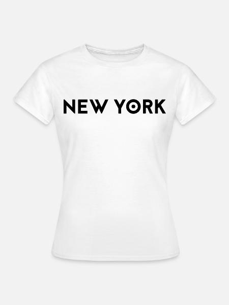 NEW YORK - T-shirt Femme - blanc