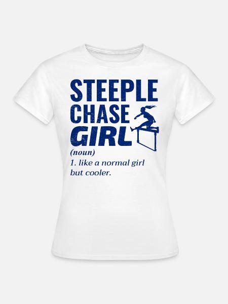 Hindernislauf Mädchen Hindernisläufer Leichtathletik - Frauen T-Shirt - Weiß