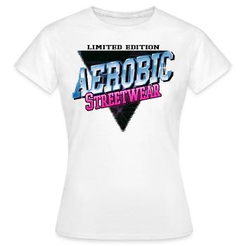Aérobic Sports Aérobic Sport Fitness Training - T-shirt Femme - blanc - Devant - AI Model Female 172 dark (172cm)