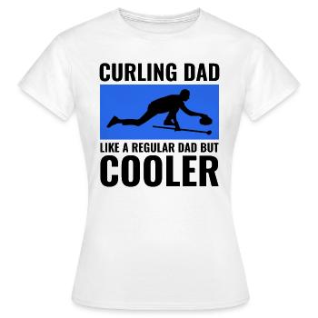Eisstockschießen Kehren Winter Eissport Papa Vatertag - Frauen T-Shirt - Weiß - Vorne - AI Model Female 172 dark (172cm)