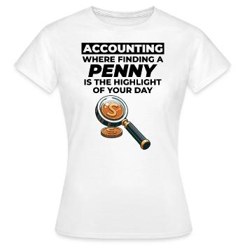 Buchhalter Buchhaltung Buchhaltung Finanzen Lustig - Frauen T-Shirt - Weiß - Vorne - AI Model Female 172 dark (172cm)