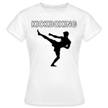 Kickboxen FIghter Kickboxer - Frauen T-Shirt - Weiß - Vorne - AI Model Female 172 dark (172cm)