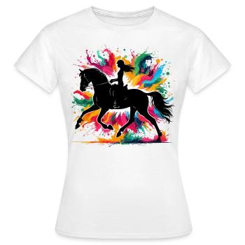 Quarter Horse Girl - Women's T-Shirt - white - Front - AI Model Female 172 dark (172cm)