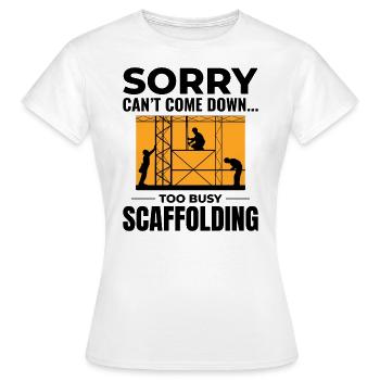 Scaffolder Scaffold Builder Scaffolding Platform - Women's T-Shirt - white - Front - AI Model Female 172 dark (172cm)