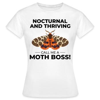 Motte nachtaktives Tier Insektensammler Entomologie - Frauen T-Shirt - Weiß - Vorne - AI Model Female 172 dark (172cm)
