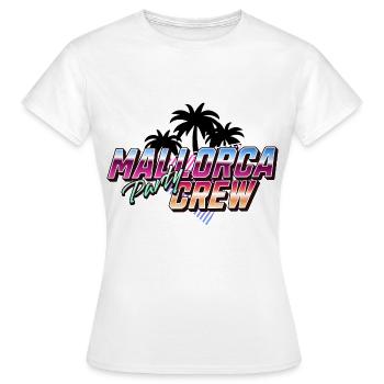 Mallorca Party Crew - T-shirt Femme - blanc - Devant - AI Model Female 172 dark (172cm)