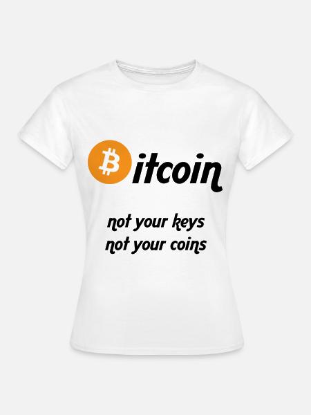 Bitcoin - Frauen T-Shirt - Weiß