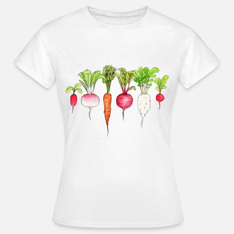 Root vegetables Radishes Carrot beetroot Radish - Women's T-Shirt - white