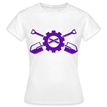 Excavatrice - Seau - T-shirt Femme - blanc - Devant - AI Model Female 172 dark (172cm)