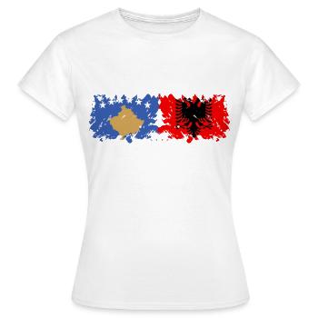 Albanie Kosovo - T-shirt Femme - blanc - Devant - AI Model Female 172 dark (172cm)