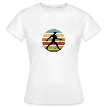 Marche nordique Marche nordique - T-shirt Femme - blanc - Devant - AI Model Female 172 dark (172cm)
