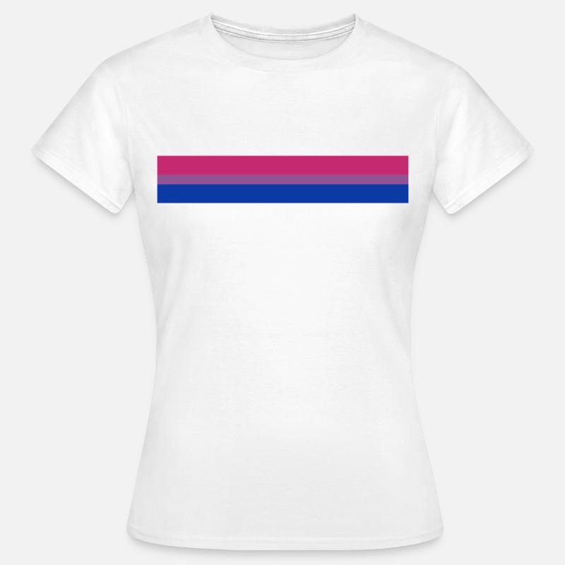 Bisex Pride Flag - Maglietta da donna - bianco