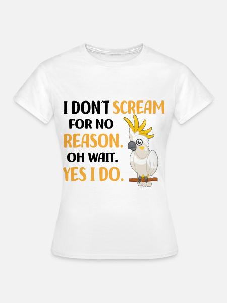 Kakadu Liebhaber - Frauen T-Shirt - Weiß