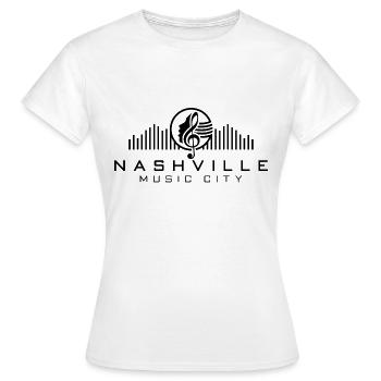 Nashville Tennessee Musiker Music City Geschenk - Frauen T-Shirt - Weiß - Vorne - AI Model Female 172 dark (172cm)