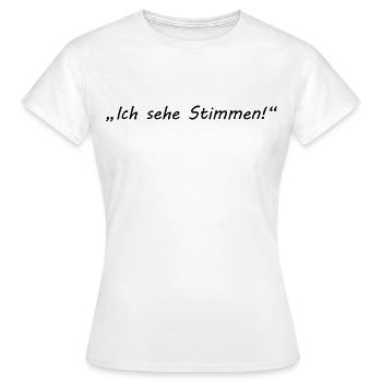 Je suis d'accord - psycho - T-shirt Femme - blanc - Devant - AI Model Female 172 dark (172cm)