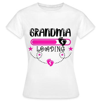 Werdende Oma, Endlich werde ich eine Oma - Frauen T-Shirt - Weiß - Vorne - AI Model Female 172 dark (172cm)