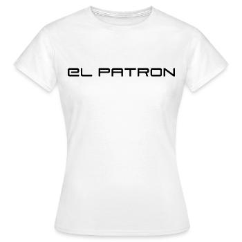 El Patron – Der Chef Look - Frauen T-Shirt - Weiß - Vorne - AI Model Female 172 dark (172cm)