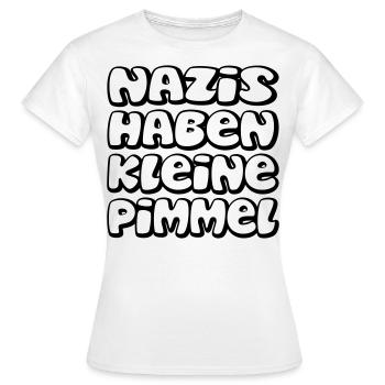 Nazis have small dicks - Women's T-Shirt - white - Front - AI Model Female 172 dark (172cm)