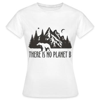 il n'y a pas de planète b - T-shirt Femme - blanc - Devant - AI Model Female 172 dark (172cm)