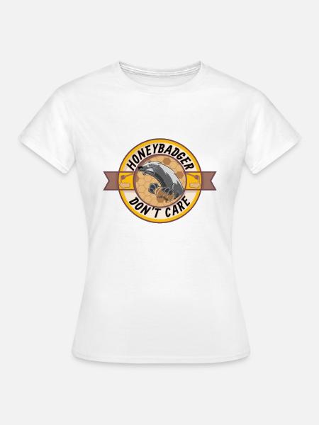 Honigdachs - Frauen T-Shirt - Weiß