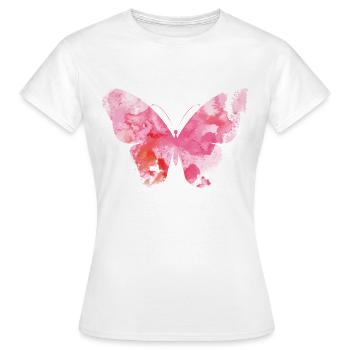 Butterfly - Frauen T-Shirt - Weiß - Vorne - AI Model Female 172 dark (172cm)